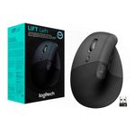 Mouse Ergonómico Vertical Izquierdo Negro Grafito - Logitech