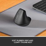 Mouse Ergonómico Vertical Izquierdo Negro Grafito - Logitech