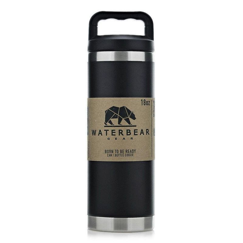 Termo Acero Inoxidable Negro 18 Oz.