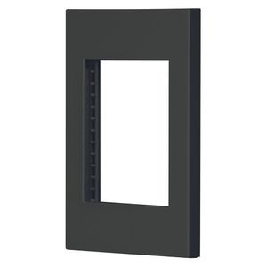 Placa De 3 Módulos Negro - Volteck