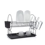 Set Escurridor De Platos Negro - Viva