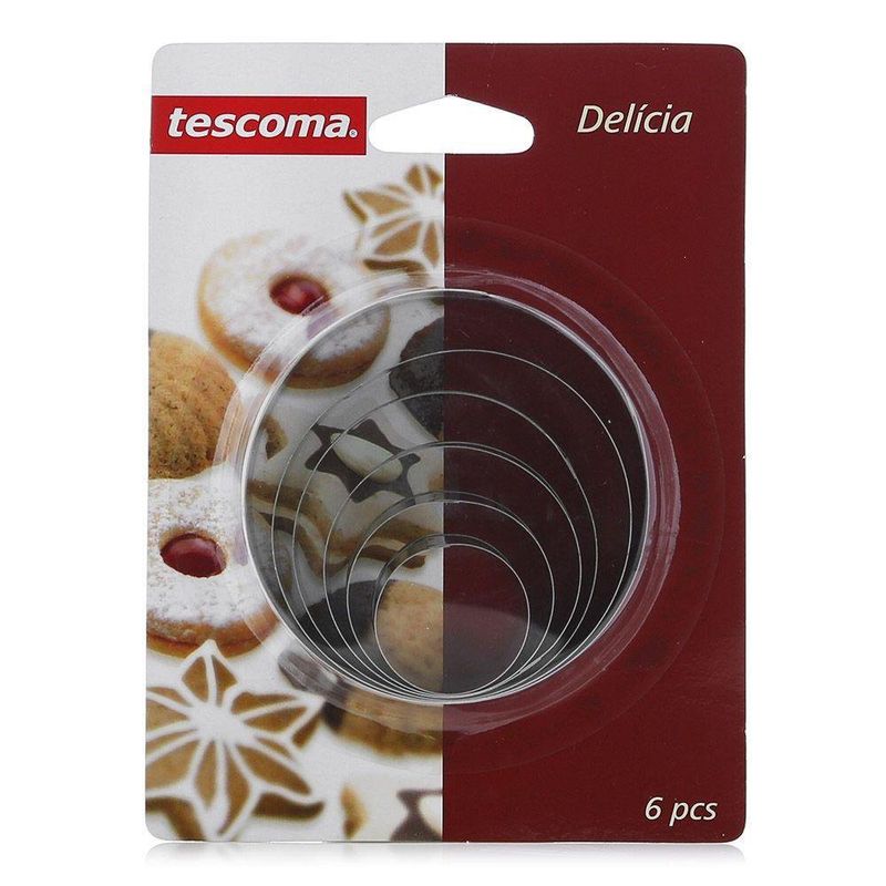 Cortador Galletas Redondos 6 Piezas - Tescoma
