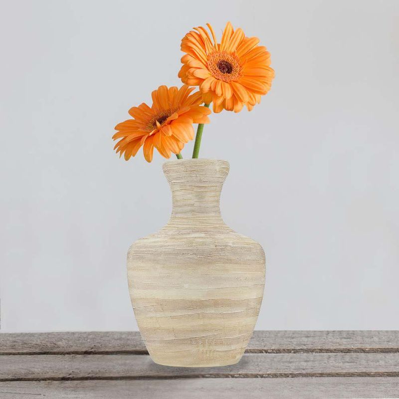 Florero Duncan Textura Peach Terracota - Topis