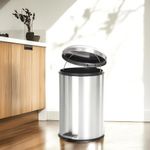 Basurero Cilíndrico de Acero Inoxidable 20 L