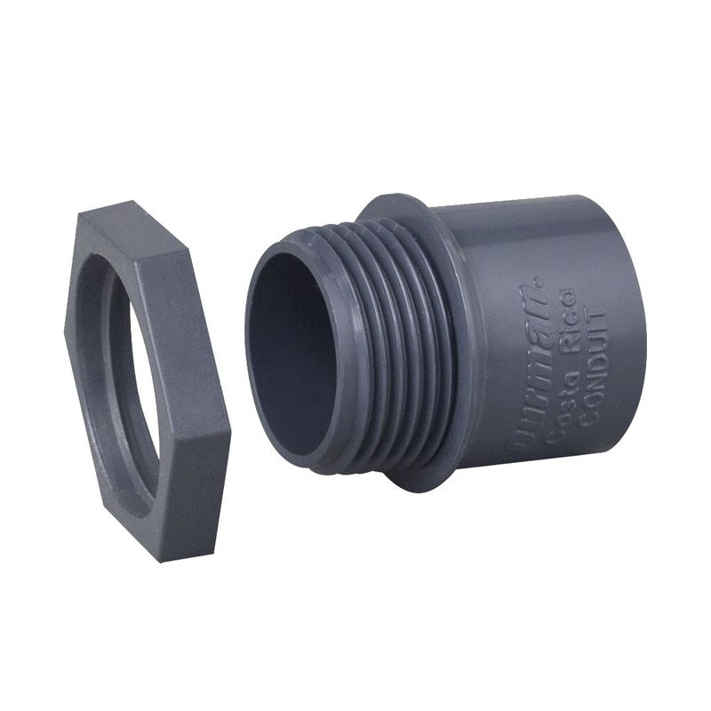 Conector Recto 1/2 Plg Pvc - Durman Esquivel
