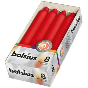 Paquete de Velas Taper Roja 8 Unidades