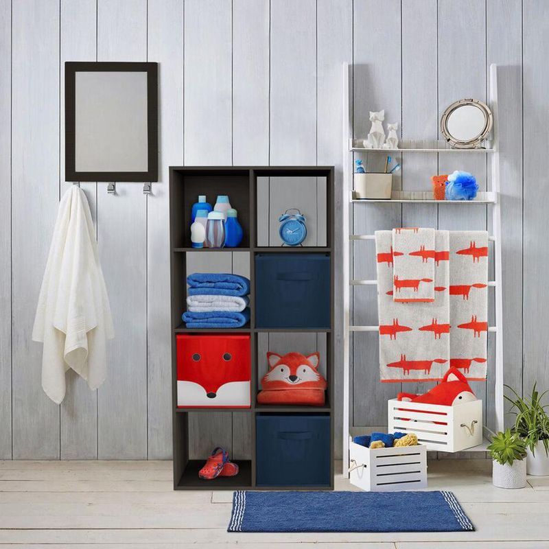 Cubo Nogal De Melamina De 8 Espacios - Viva