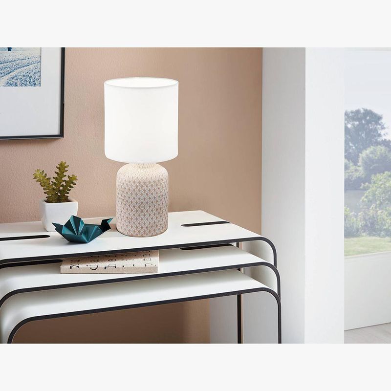 Lámpara Led De Mesa Bellariva 1 Luz 40 W - Eglo