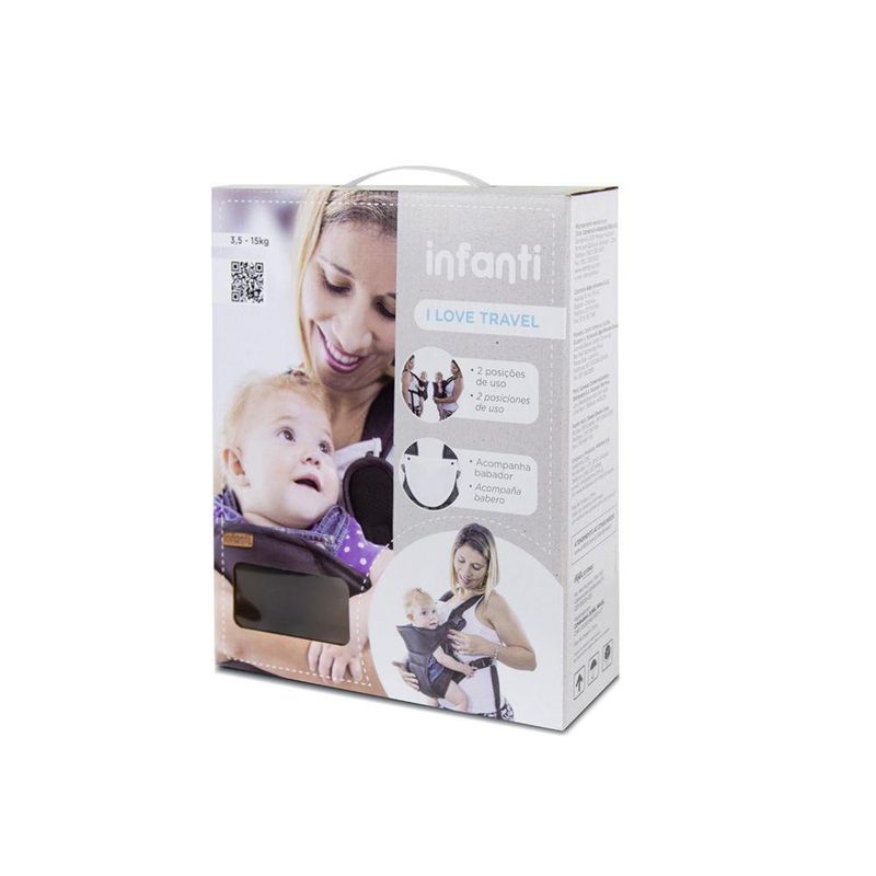 Cargador Para Bebé Love Gris - Infanti