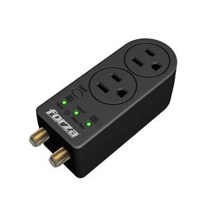 Protector de Voltaje 3 en 1 con Salidas Coaxiales y Temporizador Zion 2K30 1400 J