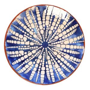 Plato para Ensalada Azul Bambú
