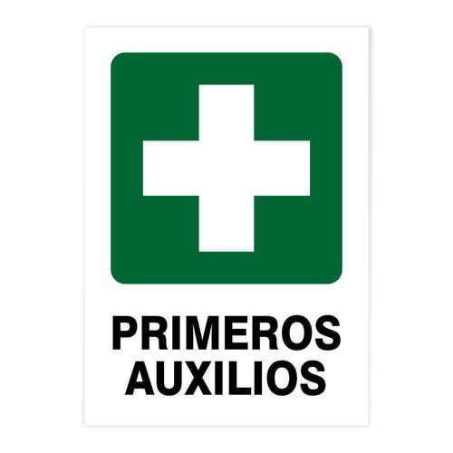 Rótulo de Primeros Auxilios 25.4 x 35.6 Cm