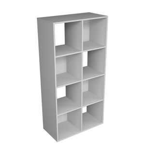 Cubo de 8 Espacios de Melamina Blanco