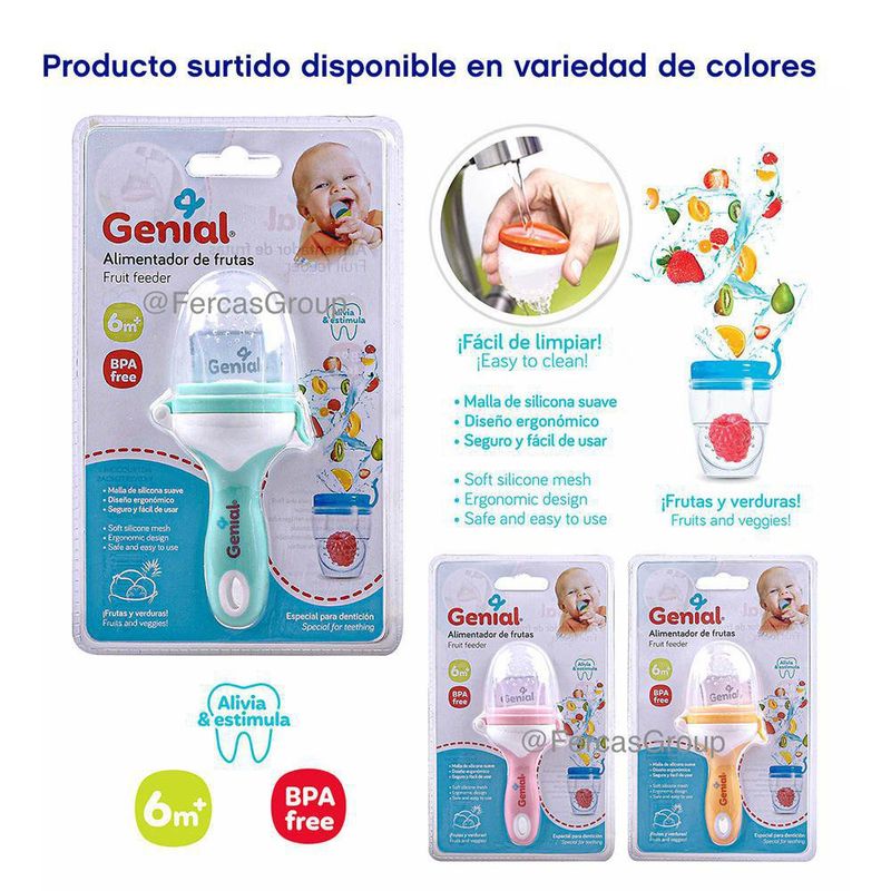 Envase De Frutas Para Bebé Colores Surtidos - Genial