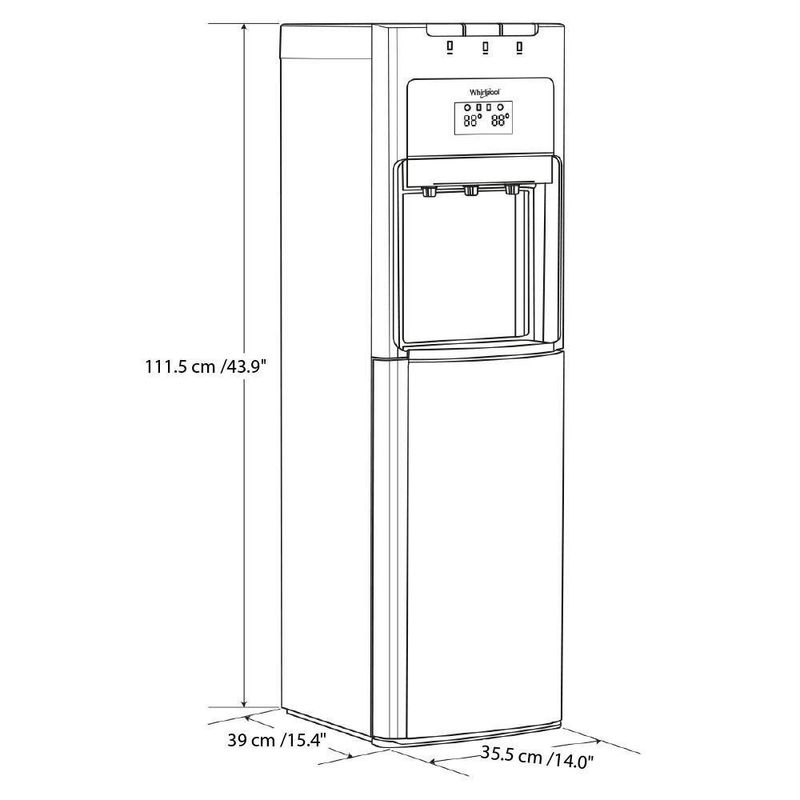 Dispensador De Agua Con Garrafon Oculto - Whirlpool