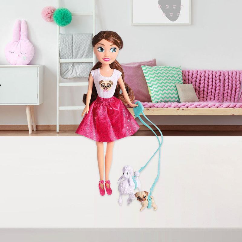 Muñeca Paseo De Perro - Zuru