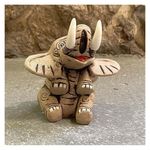 Figura De Piedra Cerámica Diseño Elefante Sentado - Ceramicas Del Mundo Maya