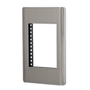 Placa Triple Acero Lisboa - Volteck
