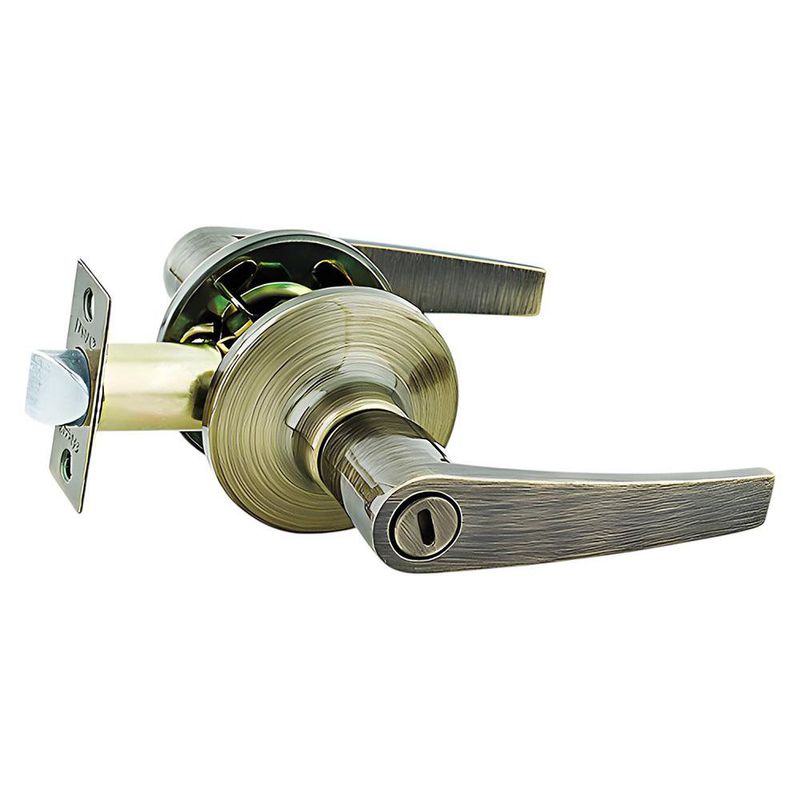 Chapa tipo Manija Dorado Antiguo para Baño