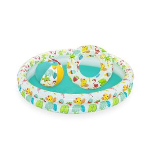 Piscina con Dona y Pelotas Inflables