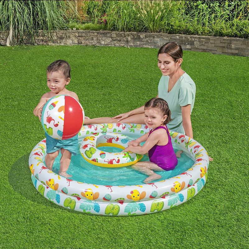 Piscina con Dona y Pelota Inflables - Bestway
