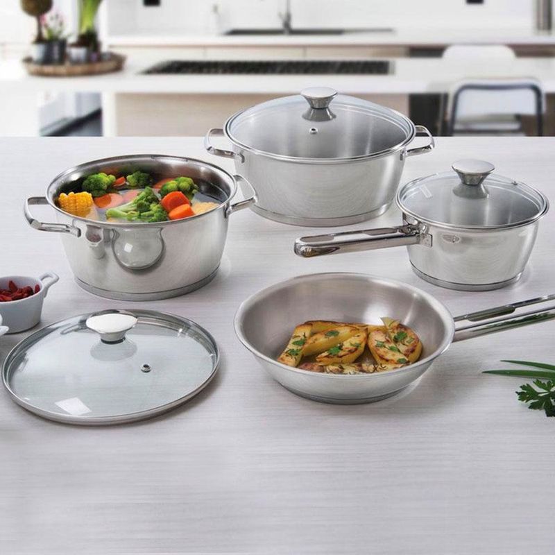 Batería De 4 Piezas Y 3 Tapaderas Allegra - Tramontina