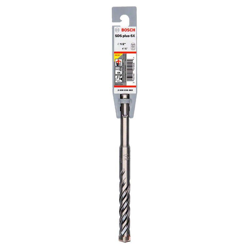 Broca Para Concreto De Acero Inoxidable 5X Plus 1/2 X 4 Plg - Bosch