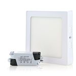 Lámpara Cuadrada Con Bombilla Led De Sobreponer De 12 W - Tecnolite