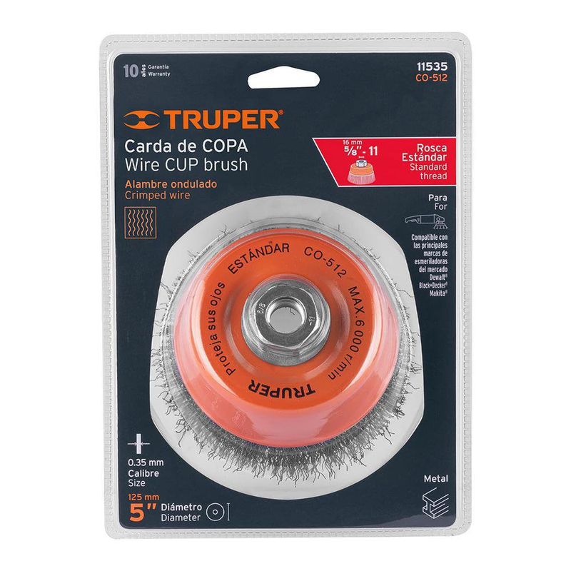 Cepillo Simple 5 Plg - Truper
