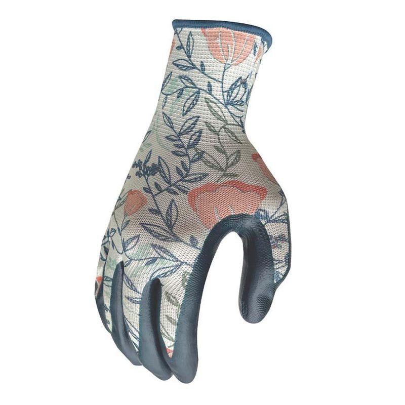 Guantes L De Latex Rosado Y Celeste Flores - Digz