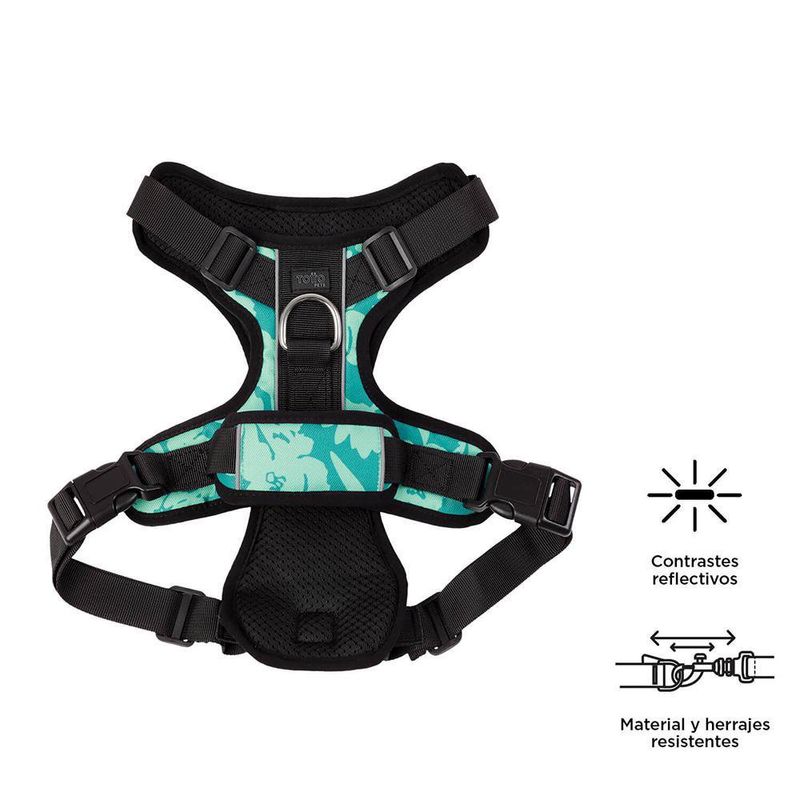Arnés De Caminata Pechera Heikul Flores Turquesa XL - Totto