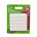 Protectores de Fieltro 3/8 Plg Blancos 75 Pzas - Ace