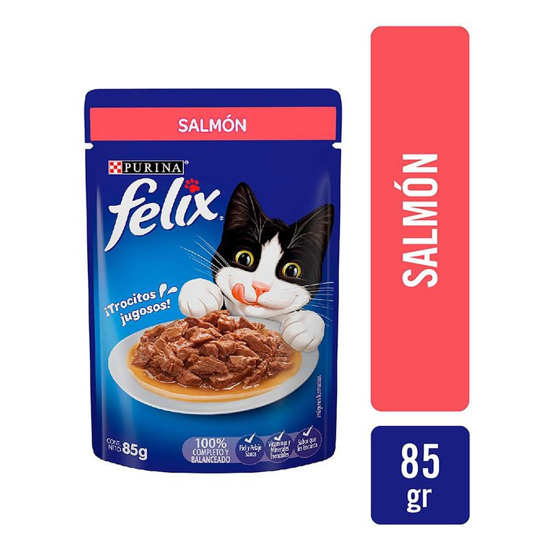 Sobre De Alimento Para Gato Salmón 85 G - Purina Felix