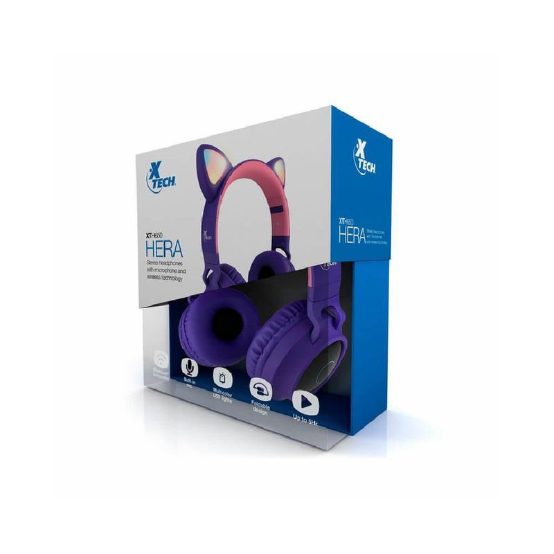Audífonos En Forma De Gato Xth-650 Inalámbricos - Xtech