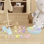 Set De Baño Los Trillizos Conejos De Leche - Sylvanian Families