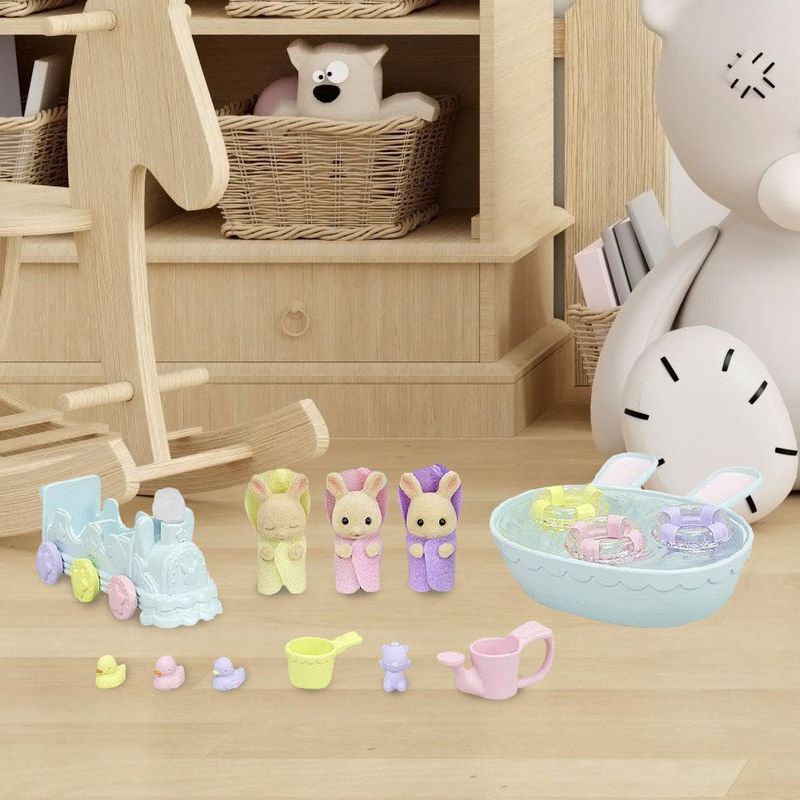 Set De Baño Los Trillizos Conejos De Leche - Sylvanian Families