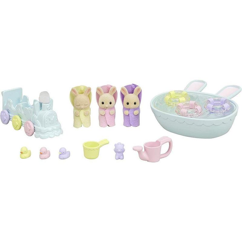 Set De Baño Los Trillizos Conejos De Leche - Sylvanian Families