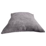 Cojín Relleno Decorativo con Tejido Elegante Gris Oscuro 40 x 40 Cm