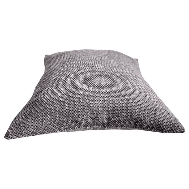 Cojín Relleno Decorativo con Tejido Elegante Gris Oscuro 40 x 40 Cm