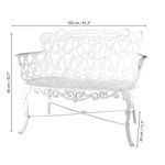 Banca Margarita de Exterior 105x45x83 Cm - Doña Maria