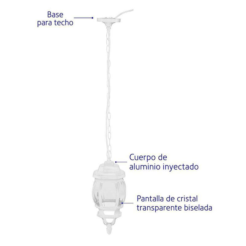 Farol Colgante Blanco - Voltech