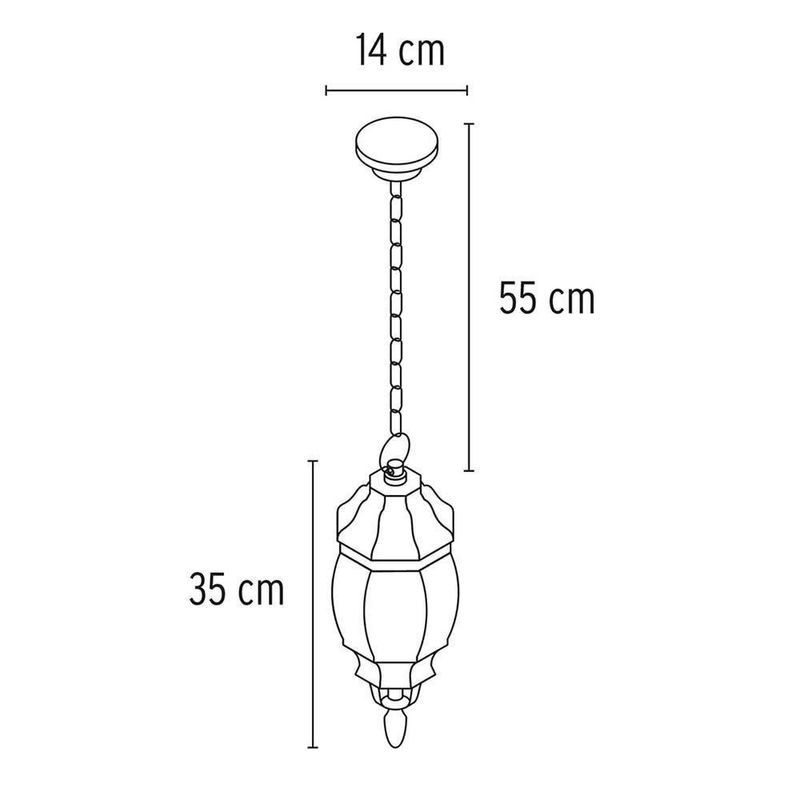 Farol Colgante Blanco - Voltech