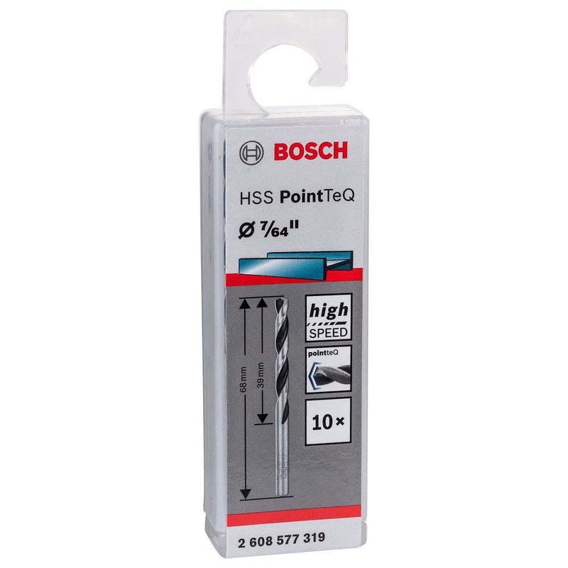 Set De 10 Brocas Para Metal Hss-P 7/64 Plg - Bosch