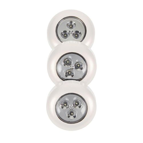 Lámpara Para Gabinete Circular Led Baterías De 7 Cm - Fulcrum