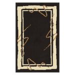 Combo De 3 Alfombras Mónaco Café Oscuro - Viva