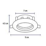 Lámpara LED Dirigible Empotrable Luz De Día 5 W - Volteck