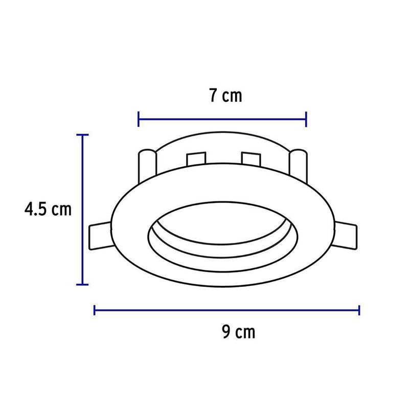 Lámpara LED Dirigible Empotrable Luz De Día 5 W - Volteck
