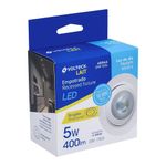Lámpara LED Dirigible Empotrable Luz De Día 5 W - Volteck