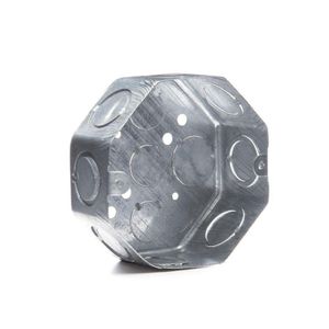 Caja Eléctrica Empotrable Octagonal De Metal - Insumos