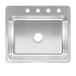 Lavaplatos De Sobreponer Con 1 Fosa Plateado - Franke Usa